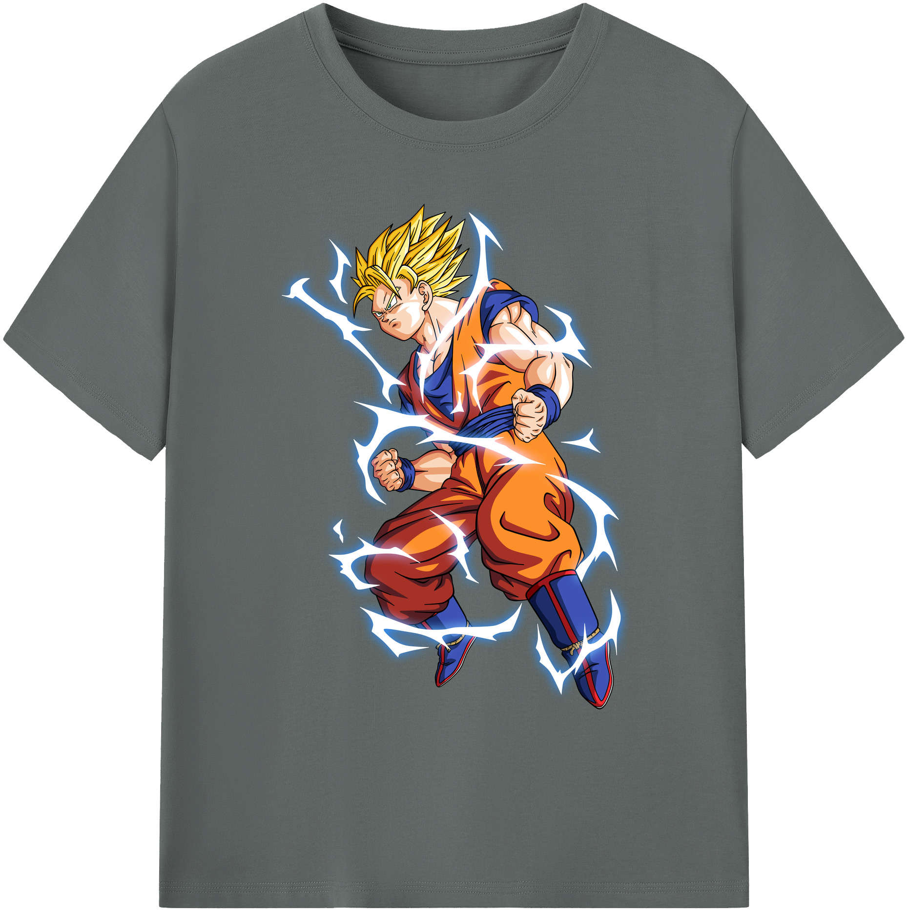 （画像用） ドラゴンボール 孫悟空（そん ごくう）Son Goku カカロット DRAGON BALL Kakarotto 綿100％ メンズ半袖Tシャツ｜肌触りやわらか＆通気性